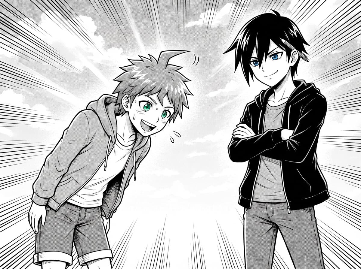 先輩に感謝するヒナタ