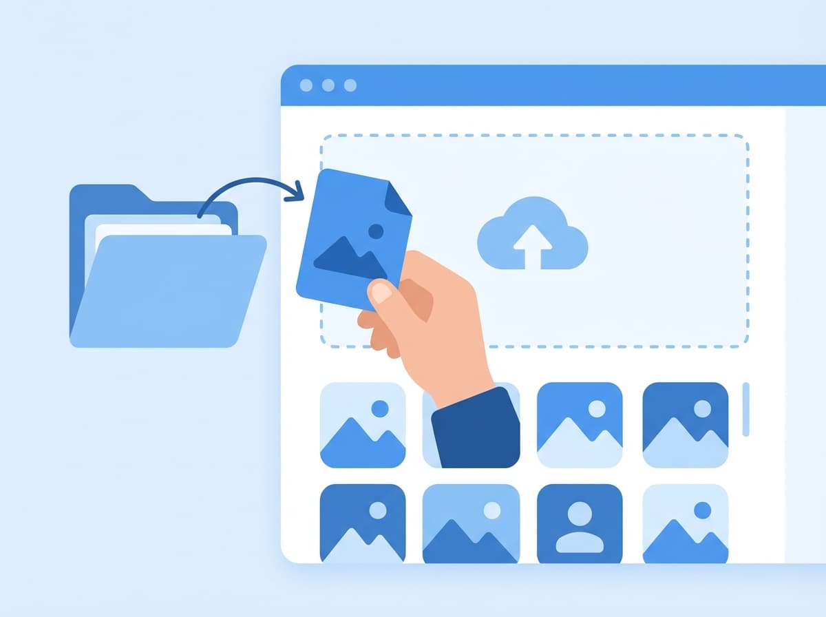 手動アップロードのフォールバック