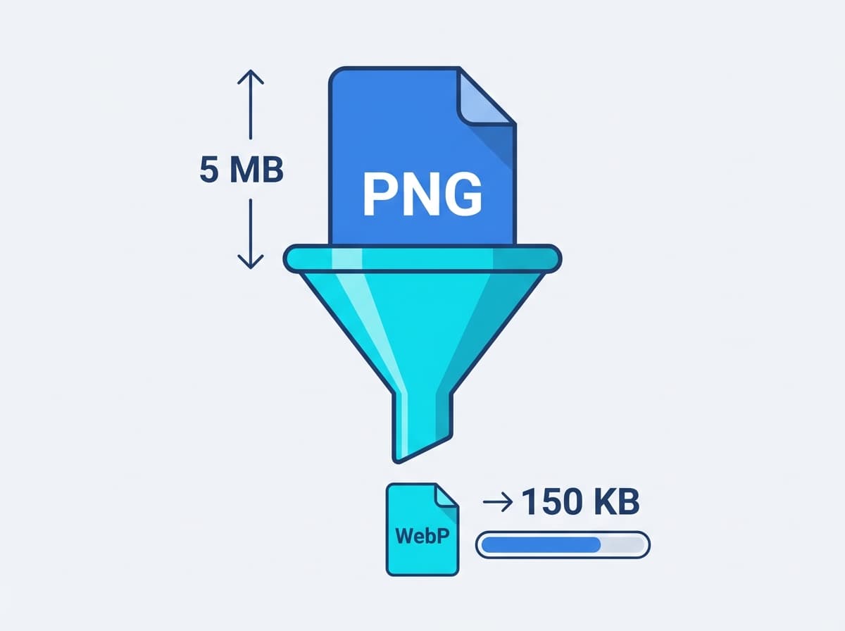 WebP変換で軽量・高品質